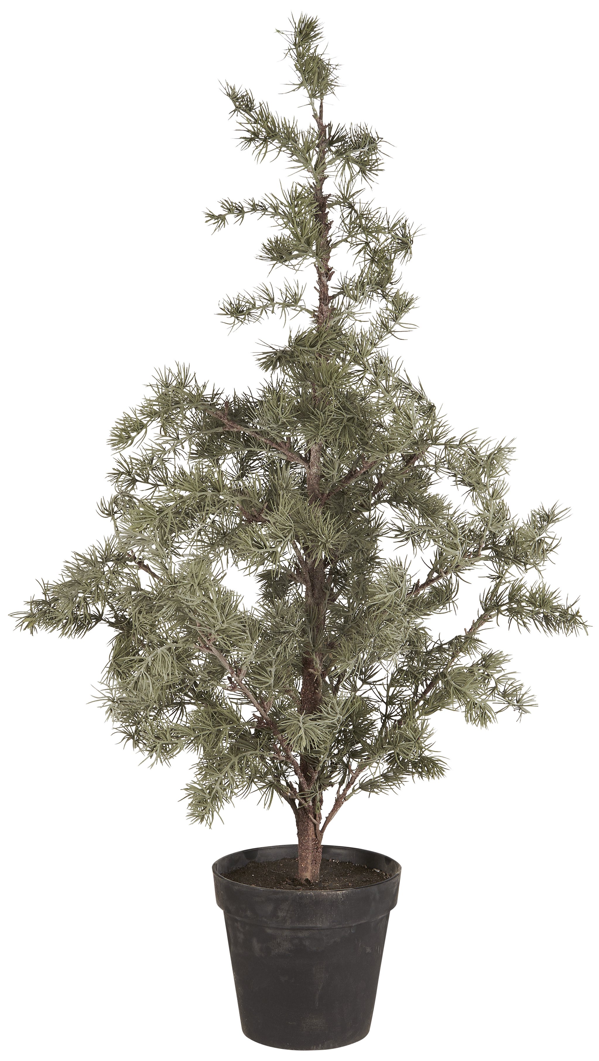 Ib Laursen, Cedertr kunstig i plastpotte, H120 cm. 