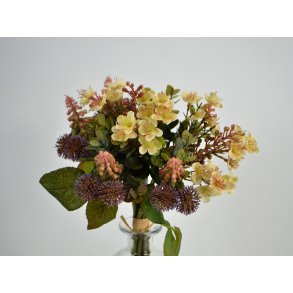 DEKO FLORALE, Blomsterbuket, 30 cm., creme