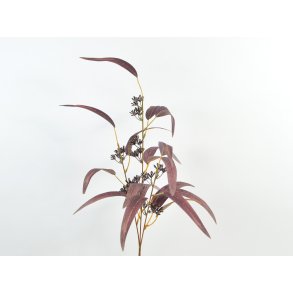 DEKO FLORALE, Kunstige eucalyptus gren, 78 cm, lilla