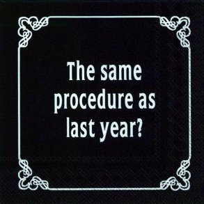 VINDING et CO, Dinner for one, Serviet (lille)