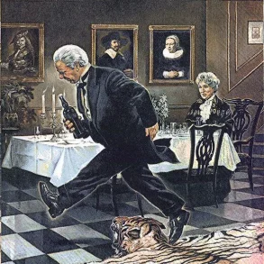 VINDING et CO, Dinner for one, Serviet (stor)