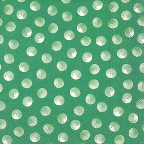 VINDING et CO, Grn med prikker, Serviet (frokost)