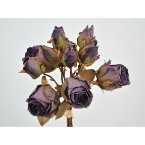 DEKO FLORALE, Buket med roser, 37 cm., Lilla