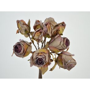 DEKO FLORALE, Buket med roser, 37 cm., grnlig