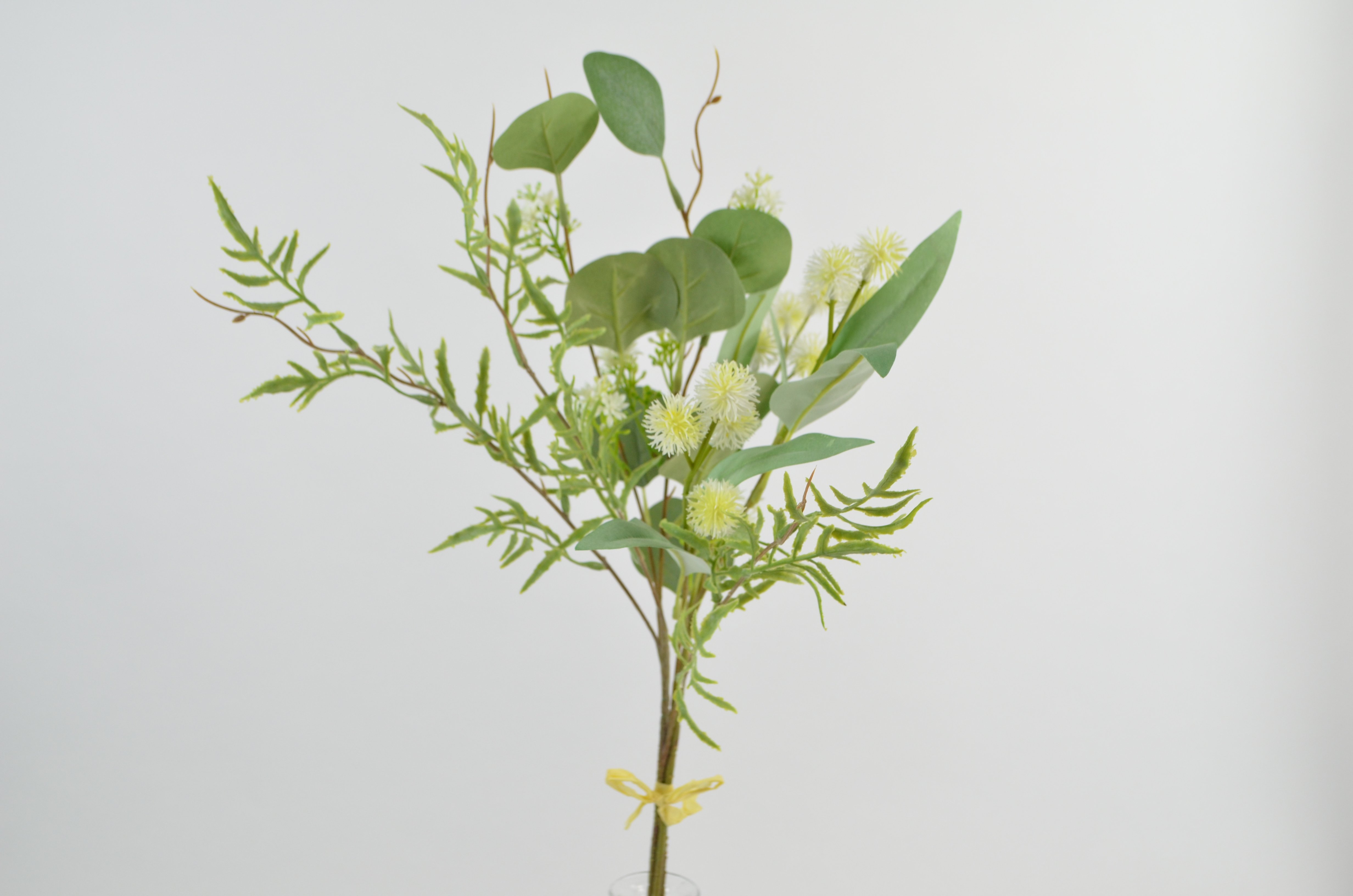 DEKO FLORALE, Kunstig blomsterbuket, hvid/grn