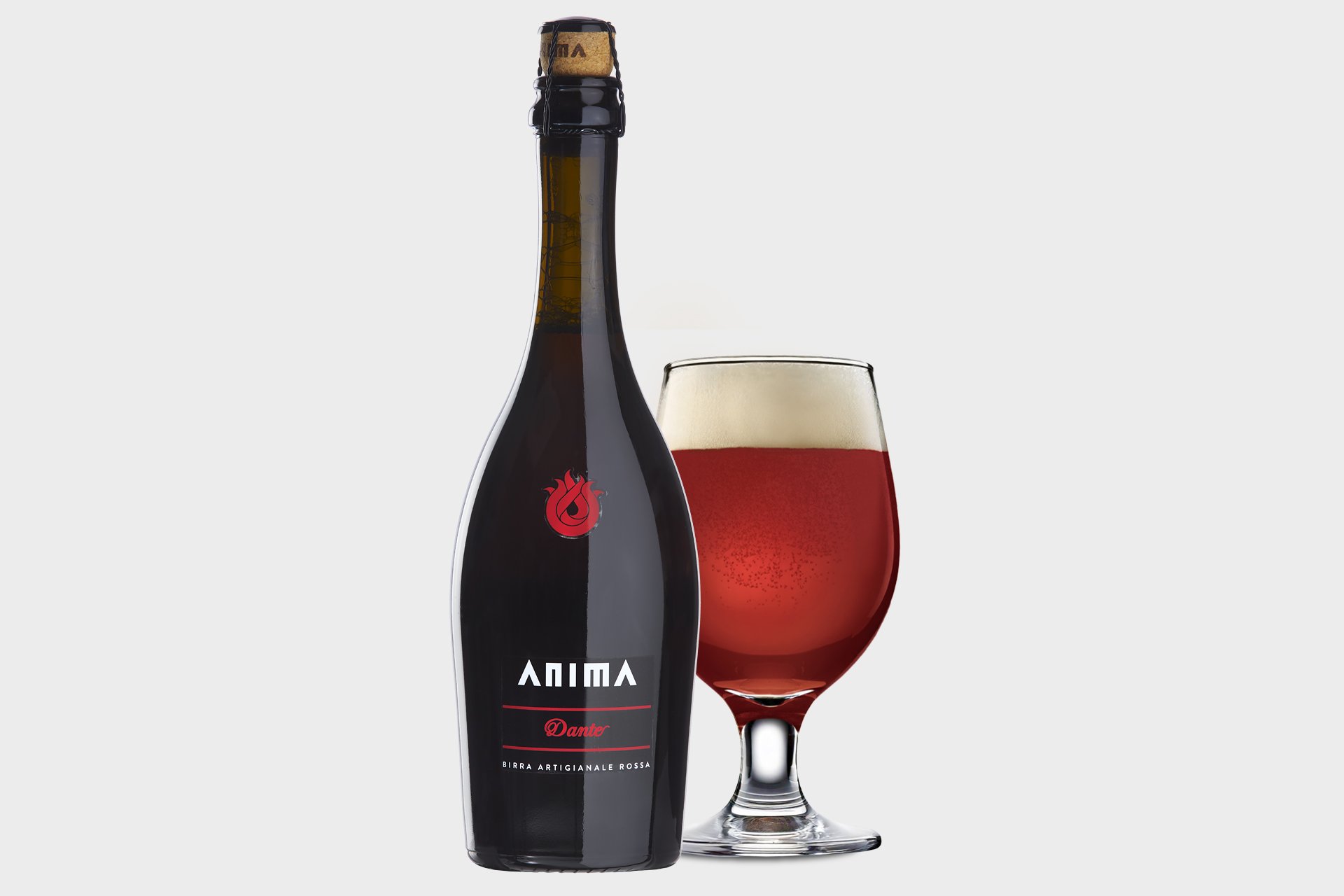 Lowin, Anima, Dante Birra Rosso Doppio Malto, 0,5 L. - BEDST F�R OKTOBER 2026