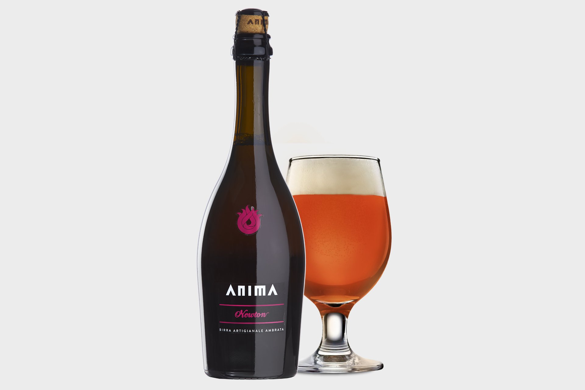 Lowin, Anima, Newton Birra Ambrata Doppio Malto, 0,5 L. - BEDST F�R SEP 2026