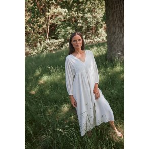 Anne-Mi (Femme Facon), Agnes 7/8 Loose Dress, Hvid