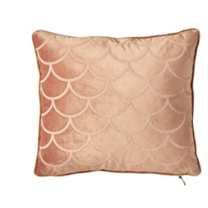 Speedtsberg, Pude med velor, 45 x 45 cm., rosa