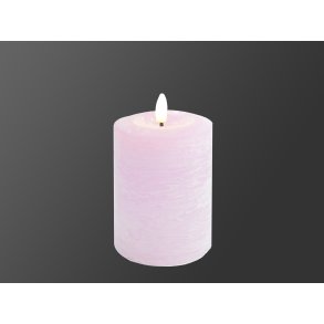 DEKO FLORALE, Bloklys LED, lys lilla, 7,6 cm. i diameter