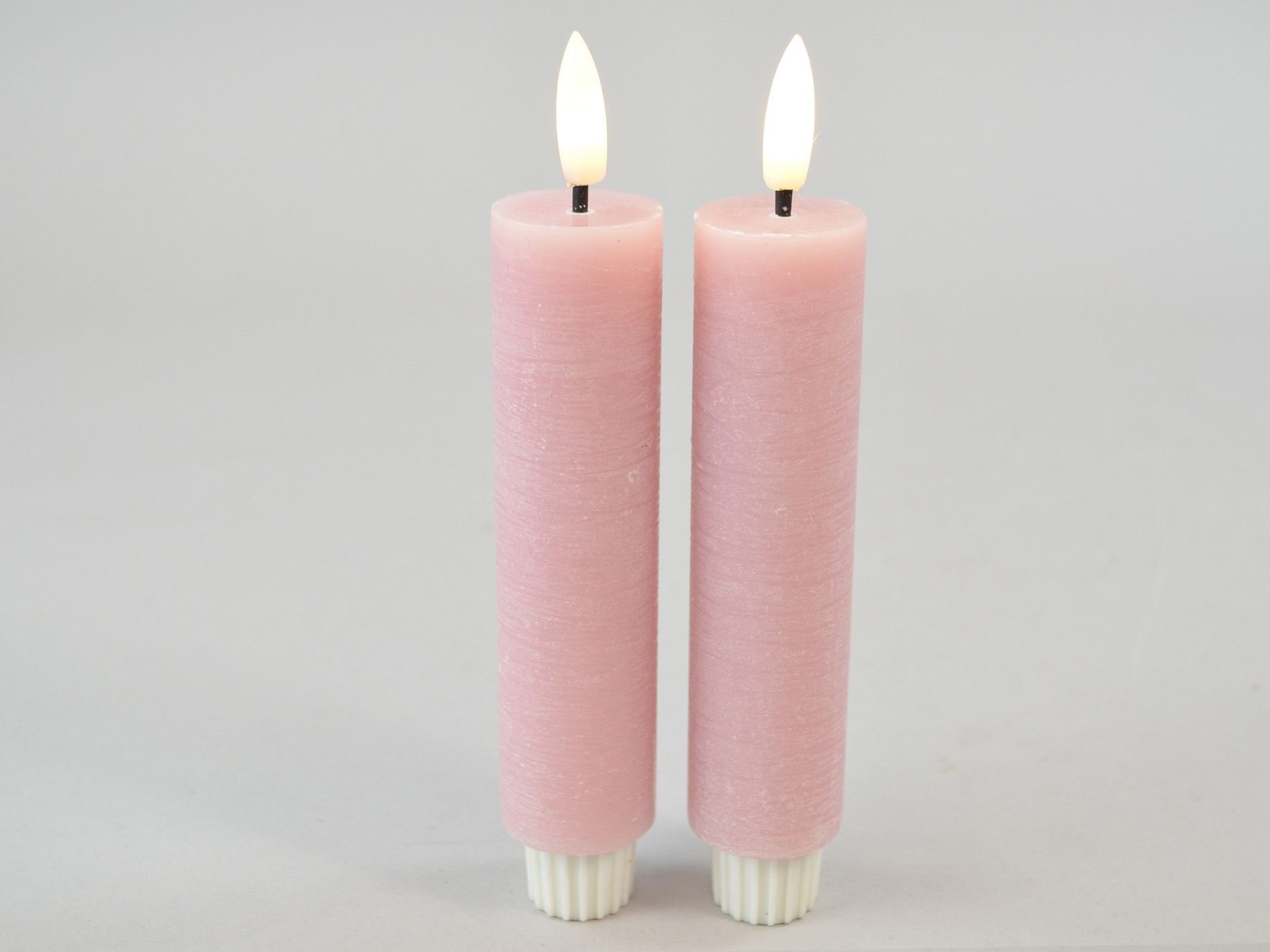 DEKO FLORALE, Bedelys, LED 3/H16,5 cm., lyserd, 2 stk.