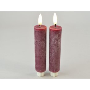 DEKO FLORALE, Bedelys, LED 3/H16,5 cm., vinrd, 2 stk.