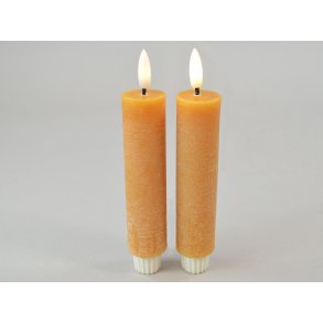 DEKO FLORALE, Bedelys, LED 3/H16,5 cm., honey, 2 stk.