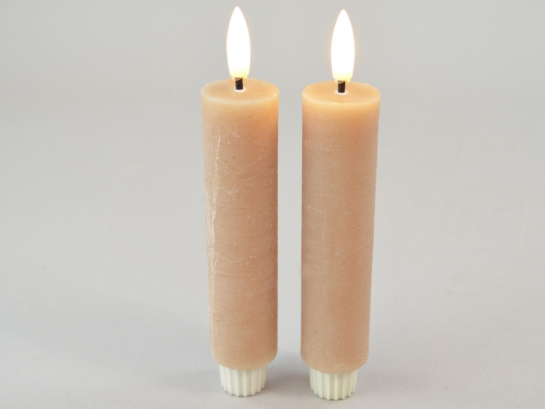 DEKO FLORALE, Bedelys, LED 3/H16,5 cm., coffee, 2 stk.