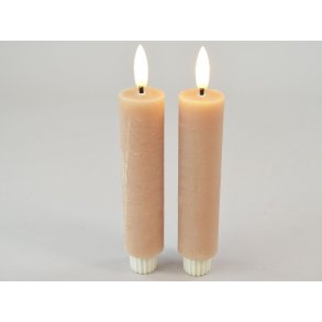 DEKO FLORALE, Bedelys, LED 3/H16,5 cm., coffee, 2 stk.