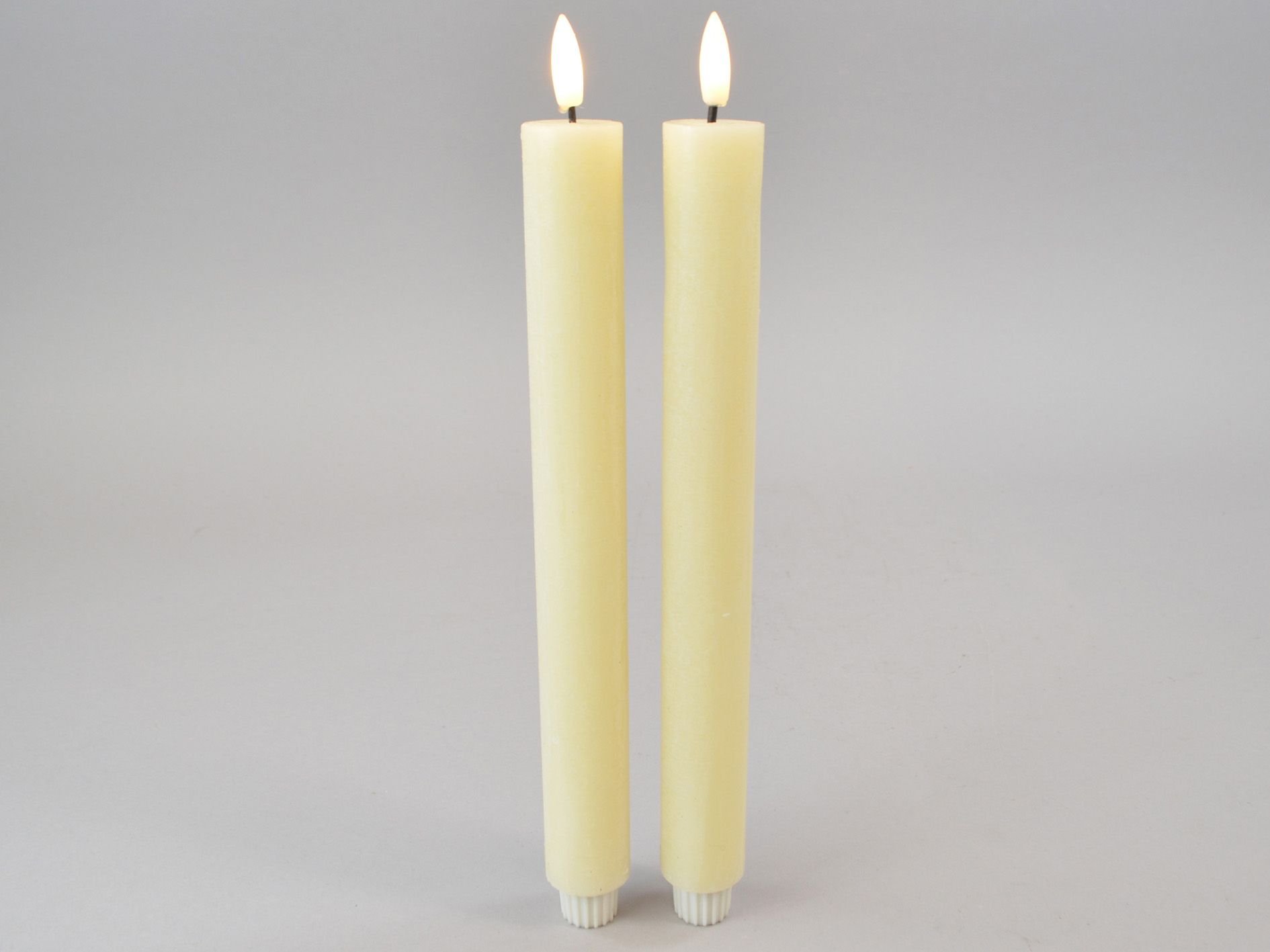 DEKO FLORALE, Kronelys, LED 3/H29 cm., cream, 2 stk.