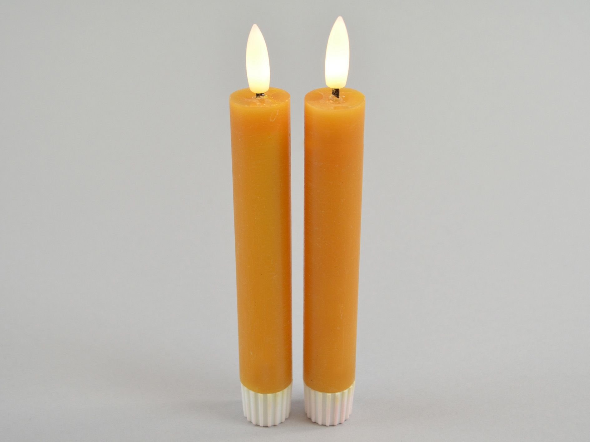 DEKO FLORALE, Bedelys (14 cm.) LED, honey, 2 stk.