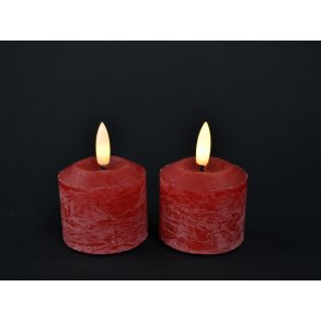 DEKO FLORALE, Bloklys LED, rd, st med 2 stk., 5,2 cm