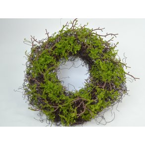 DEKO FLORALE, Kunstig krans af mos, 38 cm