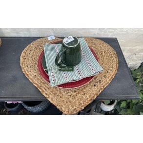 Ib Laursen, Dkkeserviet, hjerte, natur jute