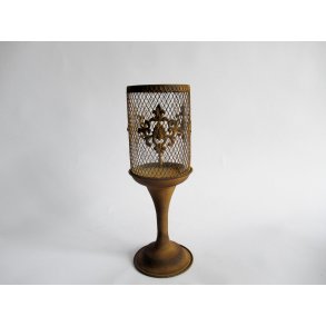 DEKO FLORALE, Lysestage med glas