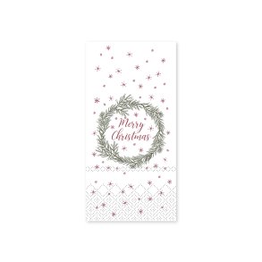 Chic Antique, Serviet med krans, rd