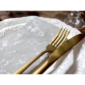Chic Antique, Serviet med blomster, Happy Easter, fransk gr