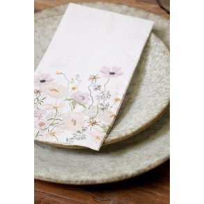 Chic Antique, Serviet med gr�ftekantsblomster