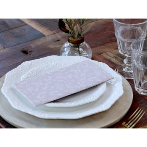 Chic Antique, Serviet med blade, stvet rosa