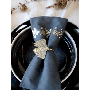 Chic Antique, Servietring, enkelt blad, messing