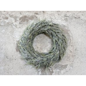 Chic Antique, Fleur Krans med sne og glimmer