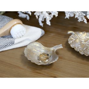 Chic Antique, Fad med blad (rundt), antique messing