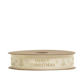 Chic Antique, Bnd med Merry Christmas, Creme