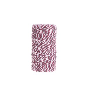 Chic Antique, Bomuldssnor, rd/hvid
