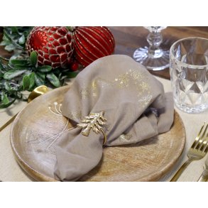 Chic Antique, Servietring med juletr, messing