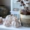 Chic Antique, Grskar med guld, H12,5 cm.