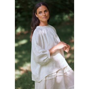 Anne-Mi (Femme Facon), Alice 7/8 Lace bluse, Hvid