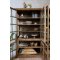 Chic Antique, Vitrineskab med 8 l�ger & hylder, natur