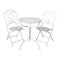 Chic Antique, Cafst med 2 stole og 1 bord