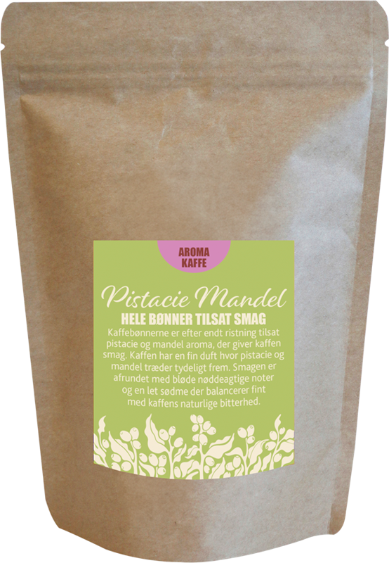 Te og kaffespecialisten, Kaffe, Pistacie og mandelsmag, 225 g.