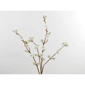 DEKO FLORALE, Kunstig blomstergren, 60 cm, hvid