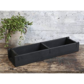 Chic Antique, Gl. Murstensform dobbelt unika (lang) - sort