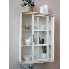 Chic Antique, Skab til vg med skydedre i antique creme