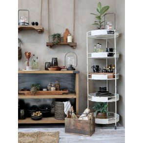 Chic Antique, Reol p hjul med 5 hylder