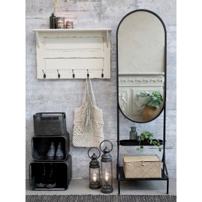 Chic Antique, Knagerkke med 5 knager og 1 hylde