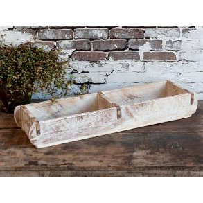 Chic Antique, Gl. Murstensform dobbelt unika (lang) - hvid