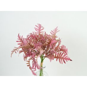 DEKO FLORALE, Grene med kunstig blade (5stk.), 36cm, lyserd