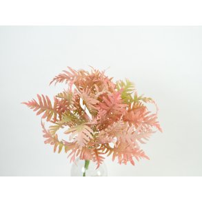 DEKO FLORALE, Grene med kunstig blade (5stk.), 36cm, fersken