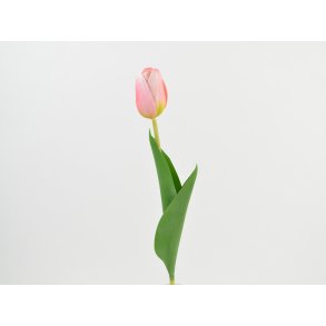 DEKO FLORALE, Kunstig tulipan, 48 cm., lyserd