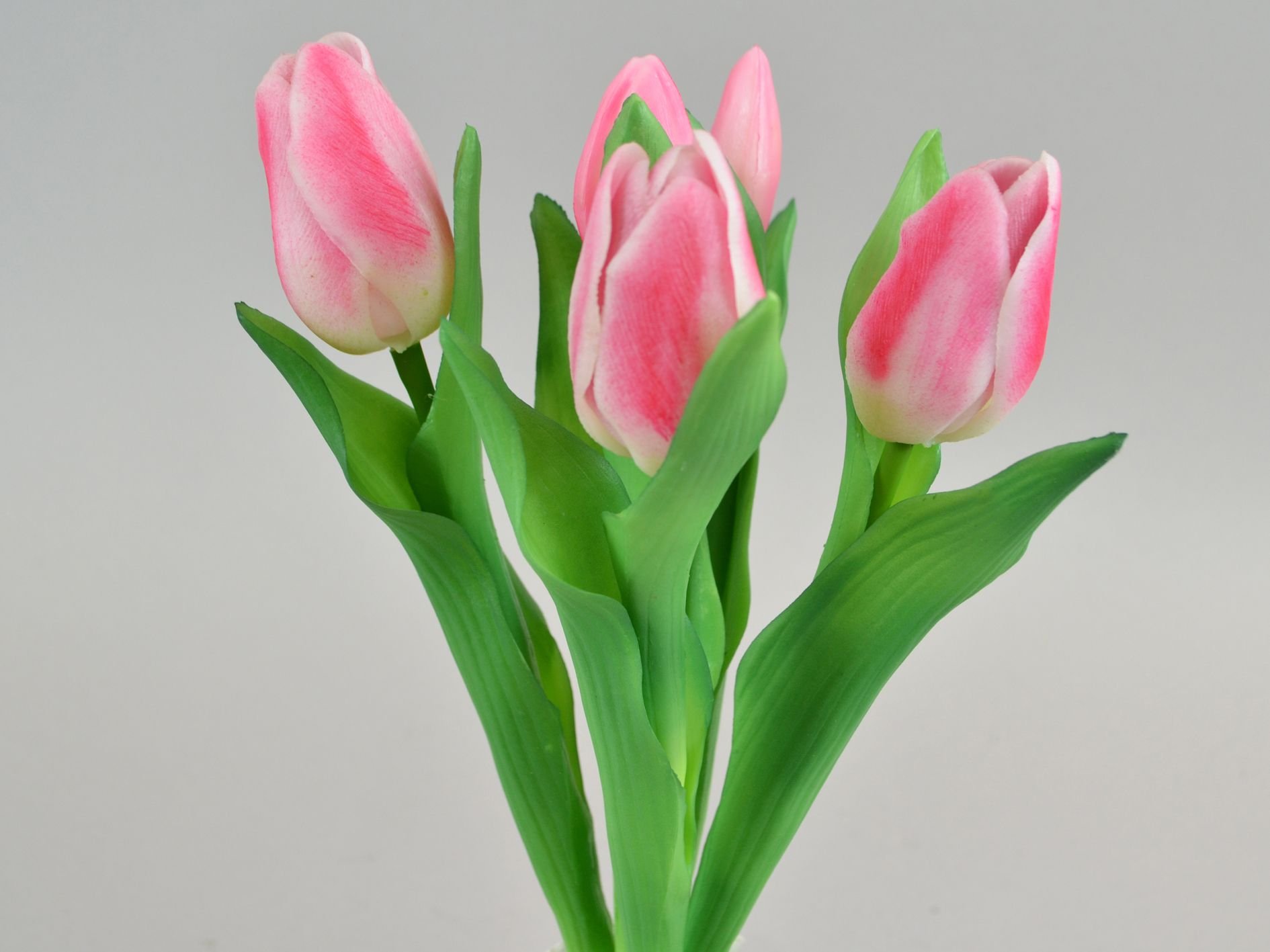 DEKO FLORALE, Kunstig tulipan, pink (naturtro), 5 stk. 30 cm. 